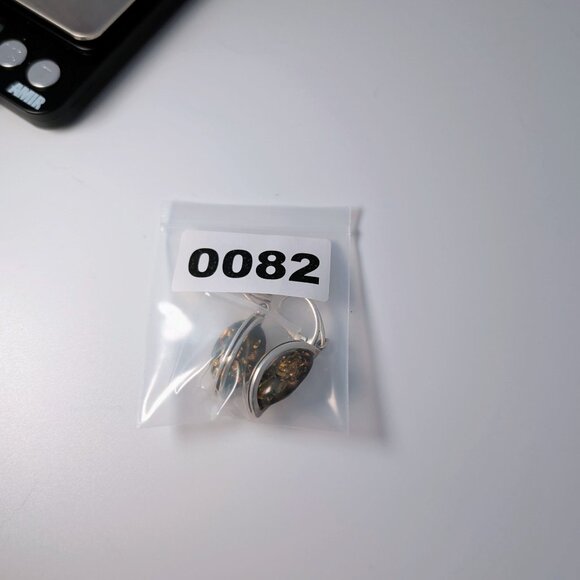 Baltic Amber & Sterling Silver Drop Earrings - Picture 6 of 6